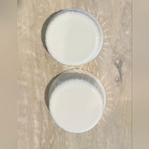 Set of 2 French White CorningWare F-16-B Great Vintage Condition From 19…